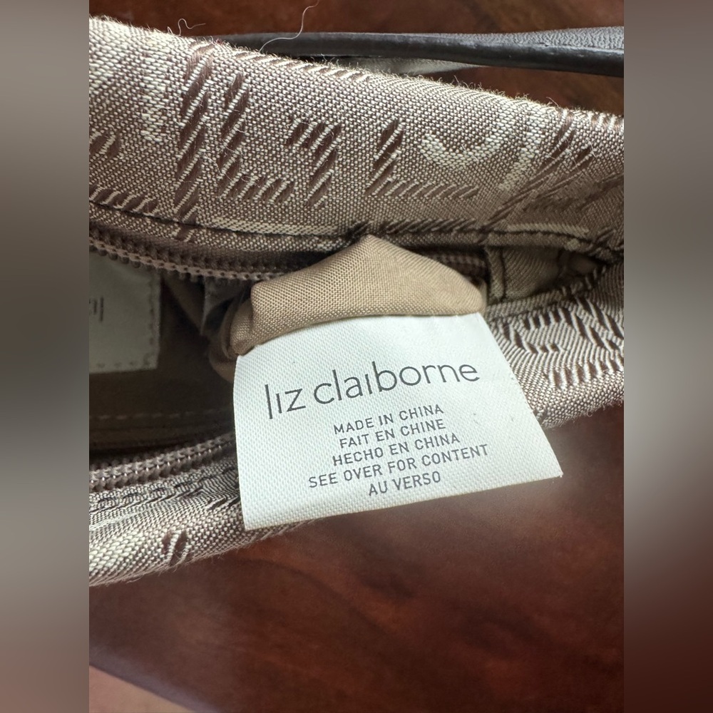 NWT Liz Claiborne Heritage Mosaic Camel Logo Bag Y2K Style - Picture 7 of 12